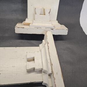 Architectural Salvage 2 Antique Fire Place Mantel or Door Trim Corners Wood